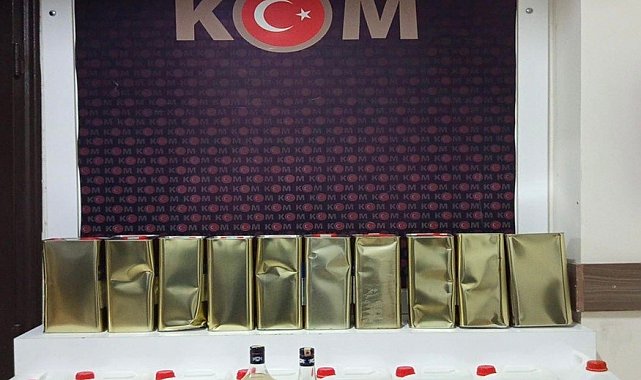 Kargo paketinden sahte içki çıktı