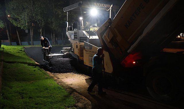Kartepe'de kültür merkezi yanına yeni otopark yapıldı