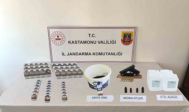 Kastamonu'da sahte alkol operasyonu: 6 kişi gözaltına alındı
