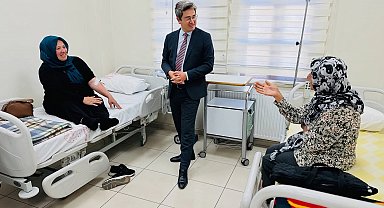 Kaymakam Arıkan hastanede incelemede bulundu