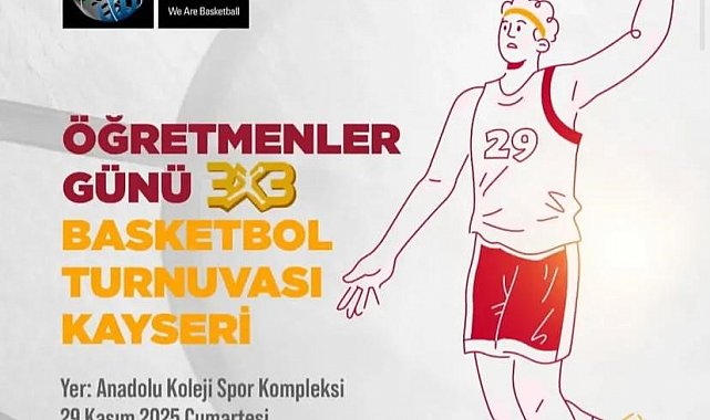 Kayseri'de Öğretmenler Günü'ne Özel 3x3 Basketbol Turnuvası