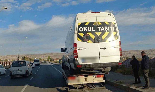 Kayseri'de personel servislerine denetim: 95 servis kontrol edildi