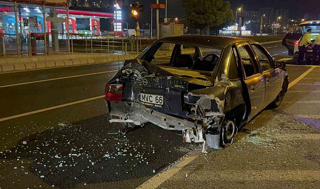 Kaza yapan alkollü sürücü polise: "Beni alın bırakmayın"