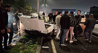Kazada Fiat Tofaş ortadan ikiye ayrıldı: 1 yaralı
