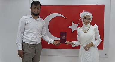 Kilis'te "İki İnsan Bir Hayat" projesi kapsamında nikah töreni gerçekleşti