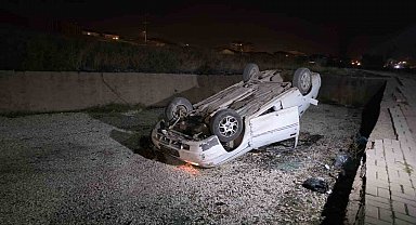 Kırıkkale'de otomobil takla attı: 1 yaralı