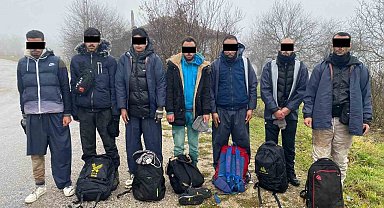 Kırklareli'nde 9 kaçak göçmen yakalandı