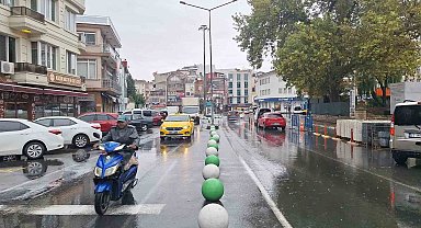 Kırklareli'nde sağanak yağış etkili oluyor