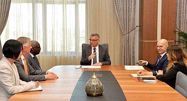 KKTC Cumhurbaşkanı Erhürman, BM Kıbrıs Özel Temsilcisi Diagne ile görüştü