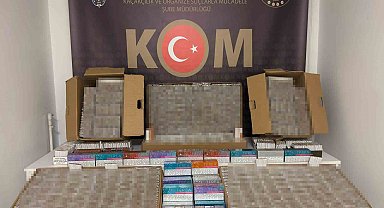 Kocaeli'de 41 bin 880 adet dolu makaron ele geçirildi