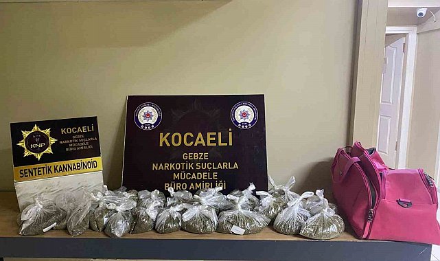 Kocaeli'deki operasyonlarda 51 kilo uyuşturucu ele geçirildi