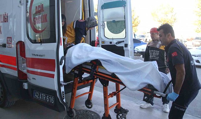 Konya'da inşaattan düşen işçi yaralandı