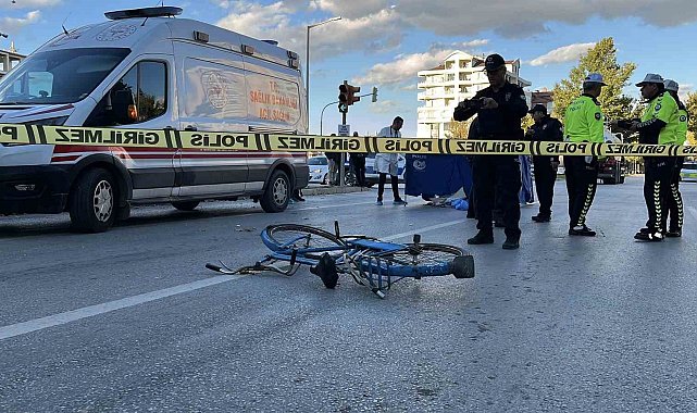 Konya'da tanker bisikletliye çarptı: 1 ölü