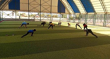 Korkut'ta atletizm antrenmanları sürüyor