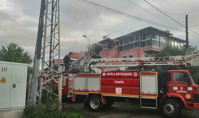 Köyceğiz'de ev yangını