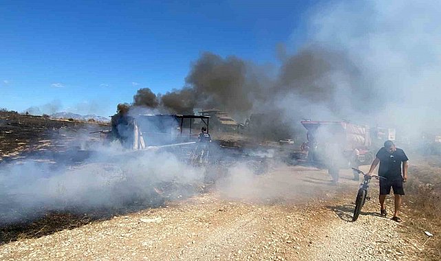 Kulübede çıkan yangında 25 güvercin yanarak telef oldu