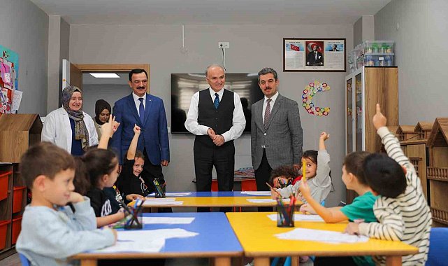 Kuran kursunun minik öğrencileri ile bir araya geldi