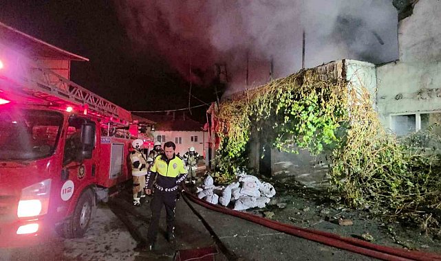 Kütahya'da 2 katlı binada çıkan yangın korkuttu
