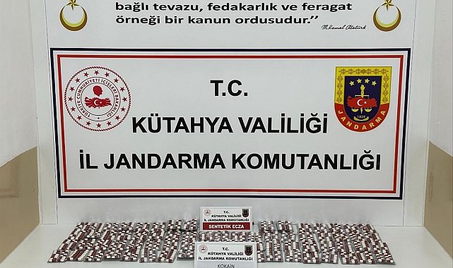 Kütahya'da jandarmadan uyuşturucu operasyonu: 2 şüpheli tutuklandı