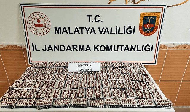 Malatya'da 4 bin 438 adet uyuşturucu hap ele geçirildi