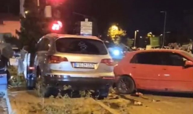 Malatya'da 7 kişinin yaralandığı kaza kamerada