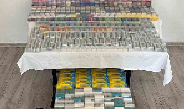 Manavgat'ta kaçak sigara operasyonu