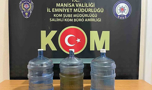 Manisa'da kaçak alkol operasyonu