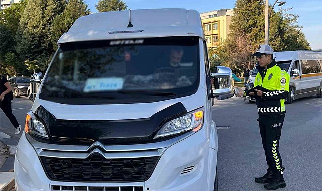 Manisa'da okul servis araçlarına sıkı denetim