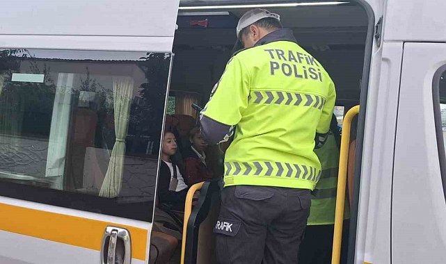 Manisa'da okul servislerine yönelik denetim