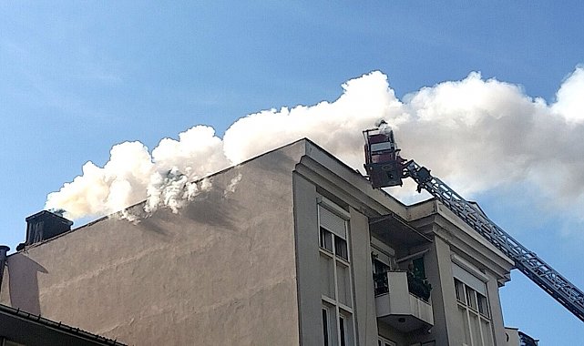 Menteşe'de baca yangını paniğe neden oldu