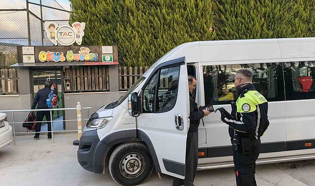 Menteşe'de öğrenci servis araçlarına yönelik kapsamlı denetim