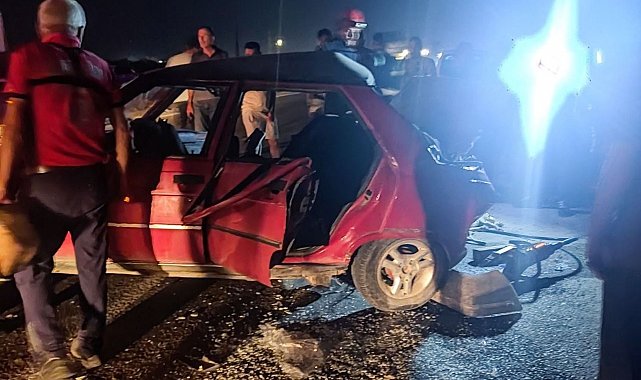 Mersin'de 1 kişinin öldüğü, 4 kişinin yaralandığı kaza kameraya yansıdı