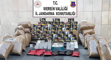 Mersin'de kaçak makaron operasyonu: 3 gözaltı