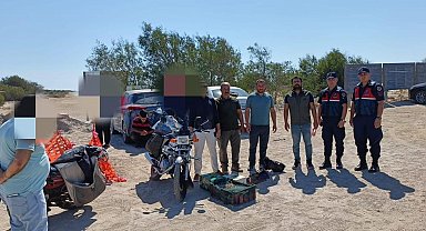 Mersin'de kaçak yırtıcı kuş avcılığı yapan 4 kişiye 143 bin lira ceza kesildi