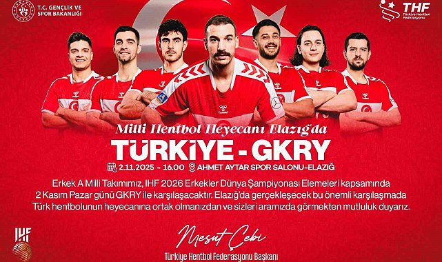 Milli hentbol heyecanı Elazığ'da