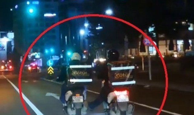 Motosikletlerinin tehlikeli yardımlaşması