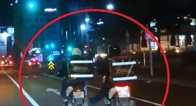 Motosikletlerinin tehlikeli yardımlaşması