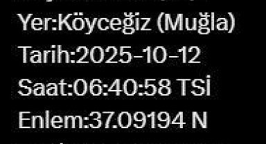 Muğla'da 4.1 büyüklüğünde deprem