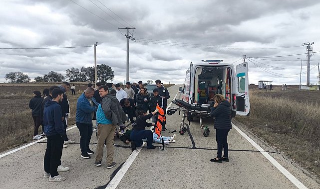Muratlı'da trafik kazası: 1 yaralı