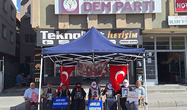 Muş'ta evlat nöbeti 216'ncı haftasında sürüyor