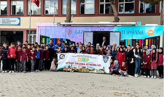 Niğde Emniyeti'nden öğrencilere kitap okuma etkinliği
