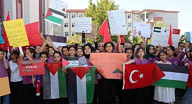 Öğrencilerden Filistin için farkındalık etkinliği