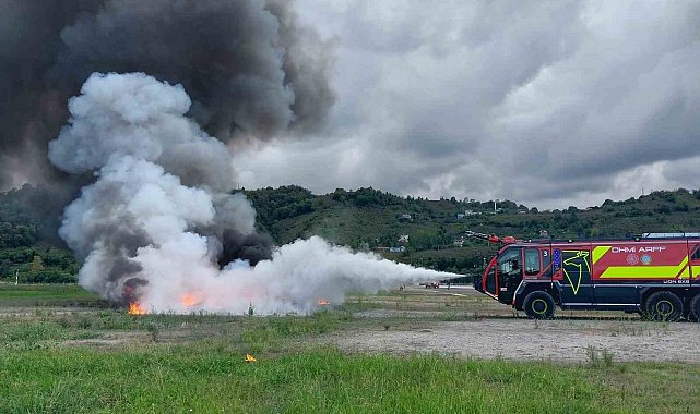 Ordu-Giresun Havalimanı'nda acil durum tatbikatı