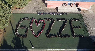 Ordu'da öğrencilerden Filistin'e destek: Bin 56 öğrenci "Gazze" yazdı