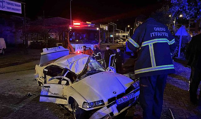 Ordu'da trafik kazası: 3 yaralı