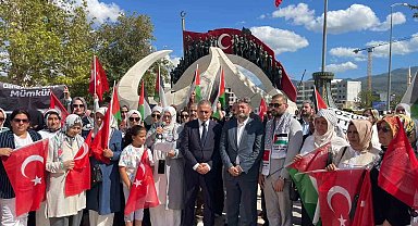 Osmaniye'de kadınlardan Gazze için sessiz çığlık