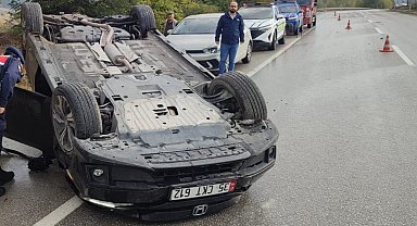 Otomobil takla attı: 1 yaralı