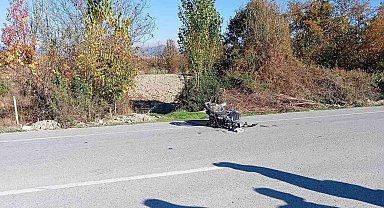 Otomobille çarpışan motosikletin sürücüsü hayatını kaybetti