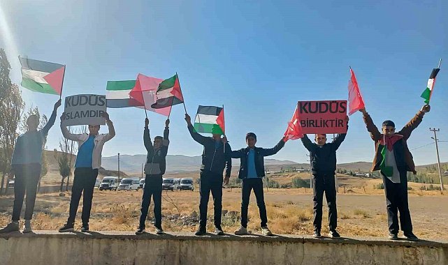 Özalp'te Filistin'e destek etkinliği