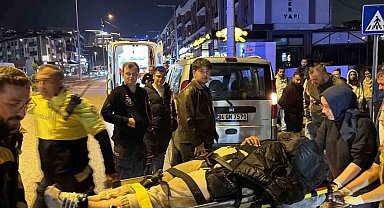 Park halinde ki araca saplandı: 1 yaralı